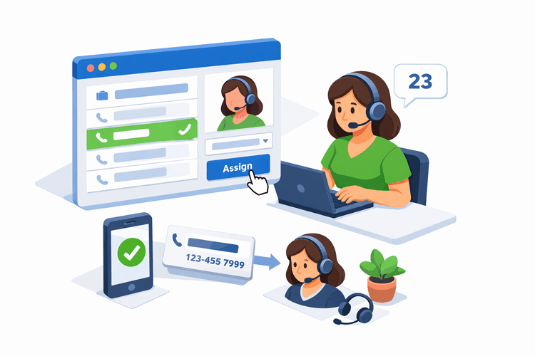Assign a number & go live